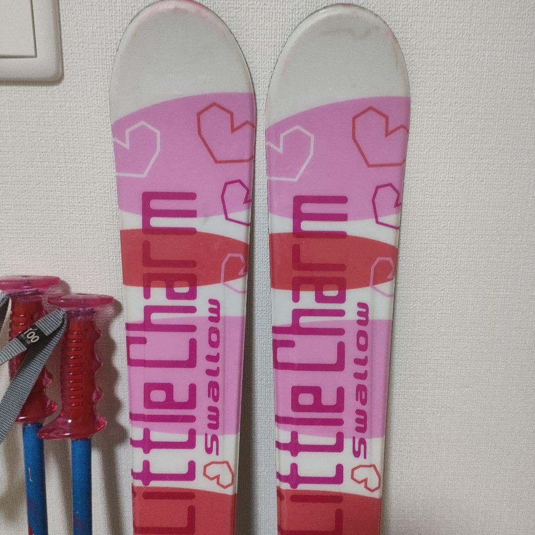 スキー3点セット キッズ スキー板120cm ブーツ21cm ストック100cm