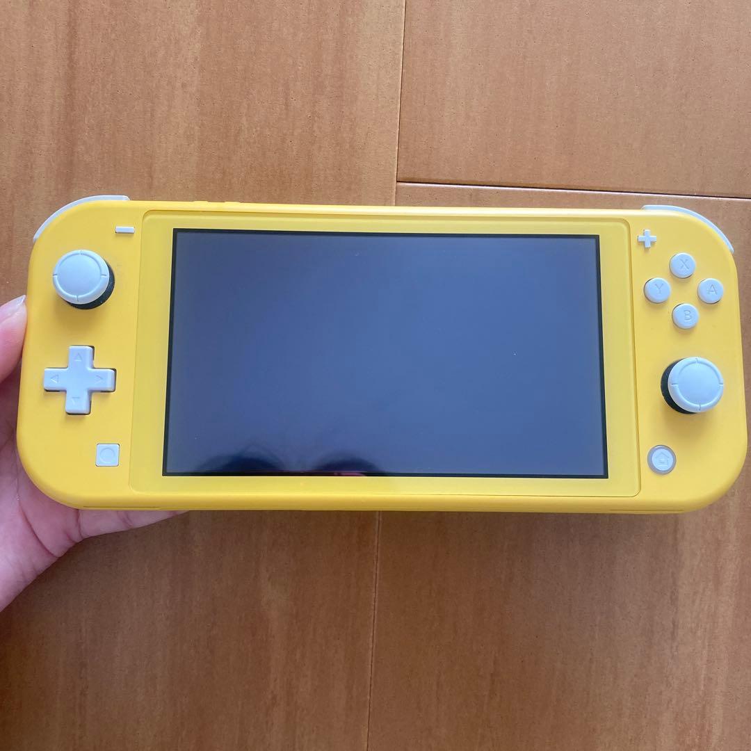 SwitchLight本体黄色 充電器 ケース SD128GB 付