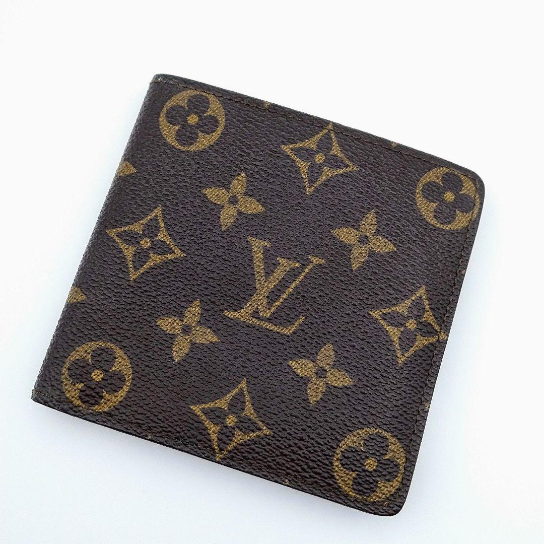 ルイヴィトン モノグラム ポルトフォイユ マルコ 二つ折り財布 コンパクト