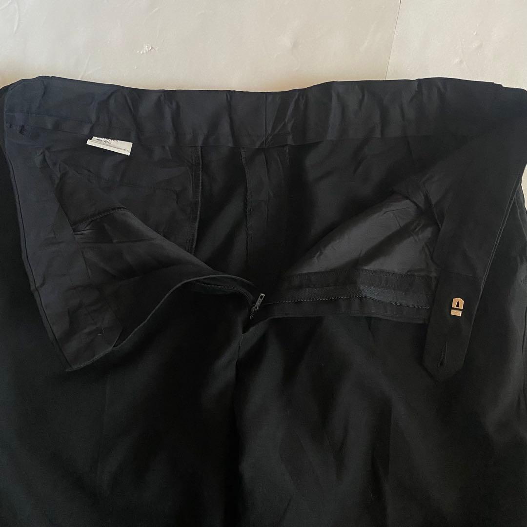 70s ENGLAND ワイドスラックス ブラック OPTI タック入り