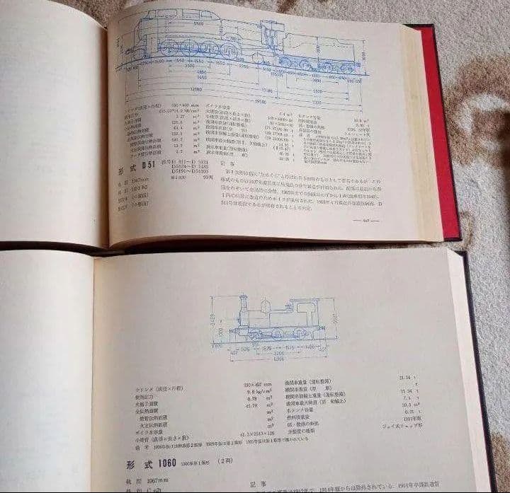 日本蒸気機関車形式図集成　1 2 誠文堂新光社　日本民営鉄道車両形式図集　上　下