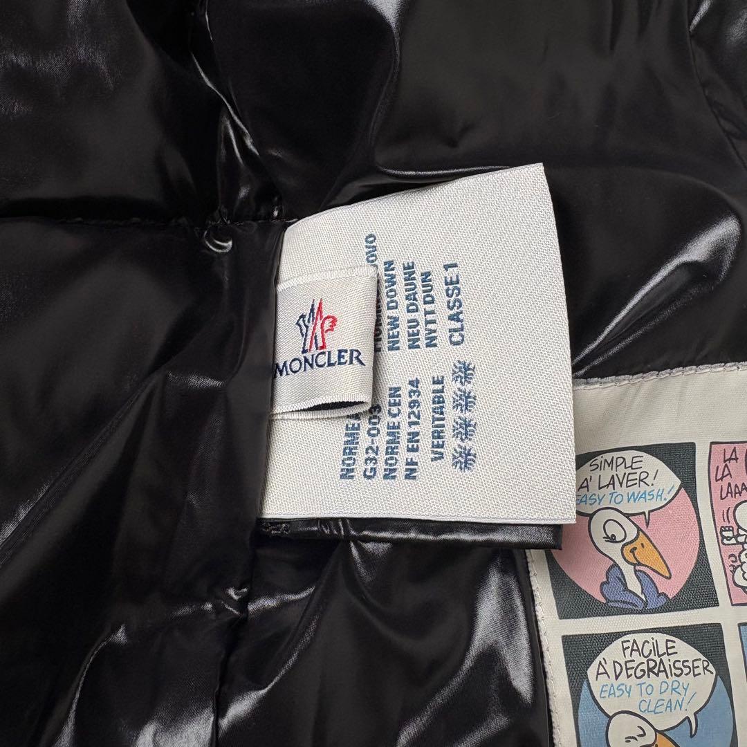 モンクレール 2way ダウンベスト フード リアルファー ロゴワッペン