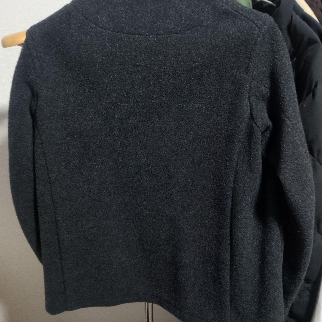 DANTON ノーカラージャケット 38 ダークグレー