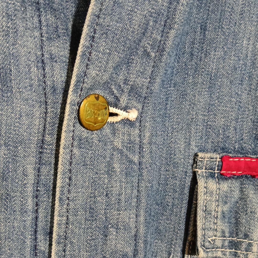 60s 70s BIGSMITH ビッグスミス デニムカバーオールジャケット36