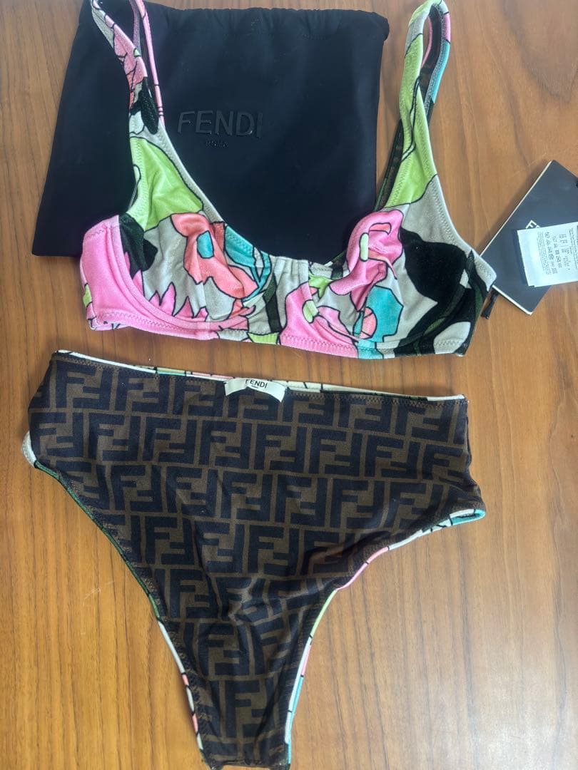 FENDI フラワープリントビキニ/新品未着用/サイズ38