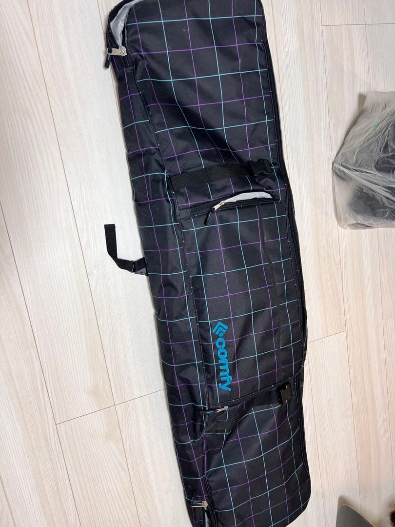 SALOMON スノーボード ストライプ柄 バインディング付き