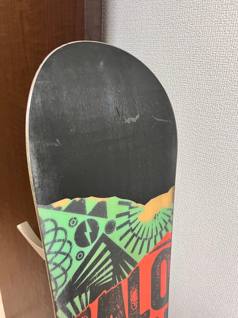 SALOMON スノーボード ストライプ柄 バインディング付き