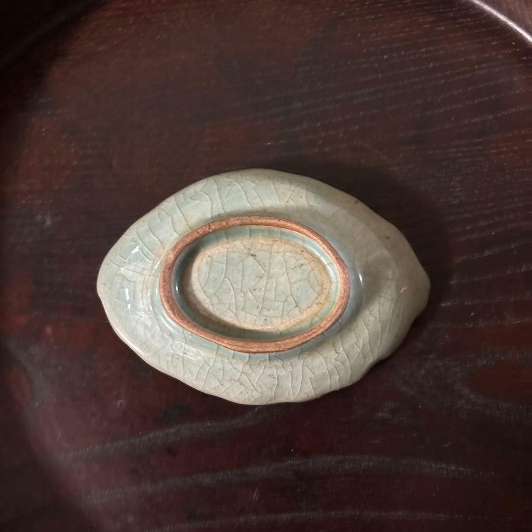 古伊万里青磁小皿5枚　三田　波佐見　瀬戸　アンティーク　茶器　検:白洲正子　李朝