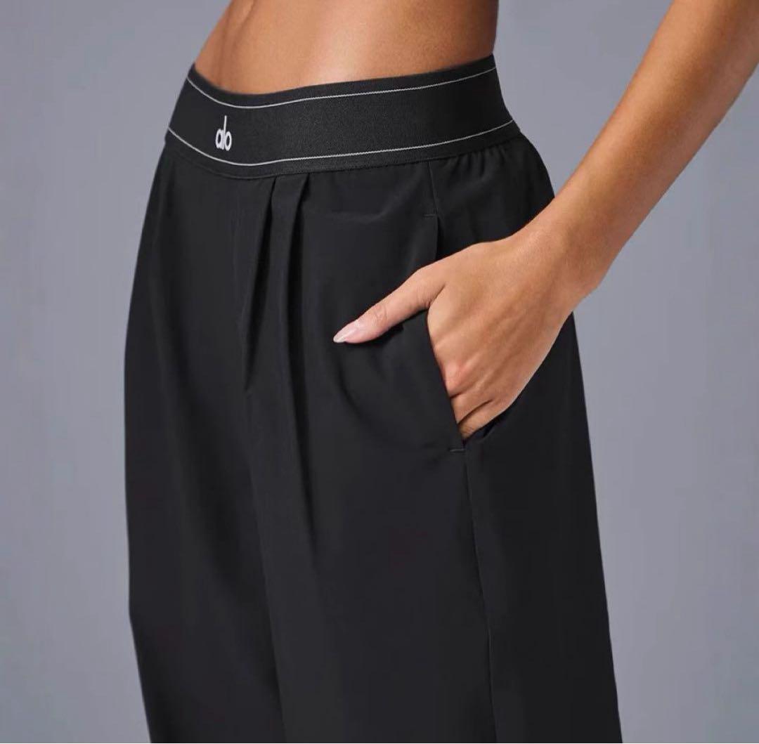 Alo Yoga パンツ ボトム トラウザー アローヨガ Sサイズ　ブラック