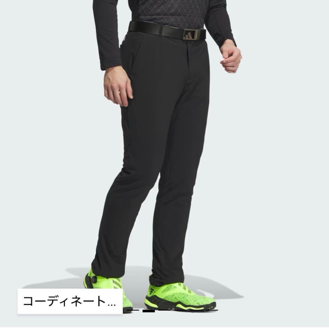 新品 FROST GUARD アディダス 中綿 ゴルフパンツ 82 ブラック