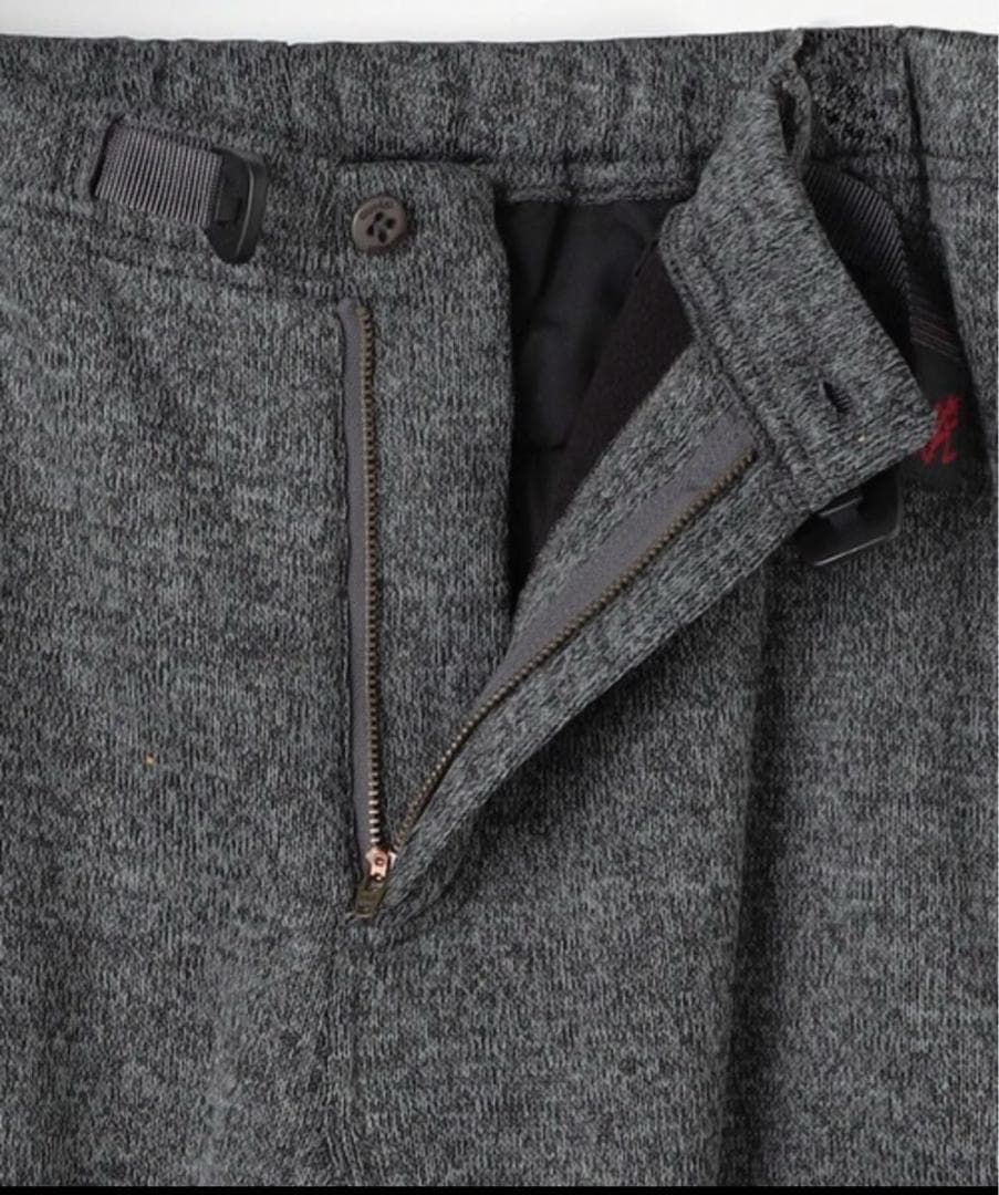 【新品】グラミチ ボンディング ニット フリースパンツ　ブラックMサイズ