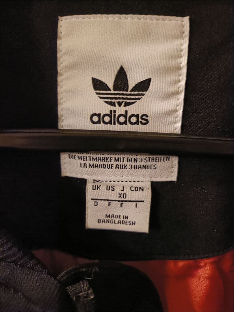 adidas MA-1ブルゾン XOサイズ ブラック　肉厚