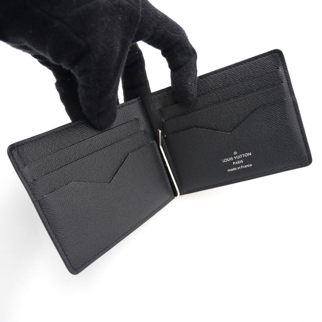 ルイヴィトン マネークリップ パンス ブラック 二つ折り財布 メンズ ビジネス
