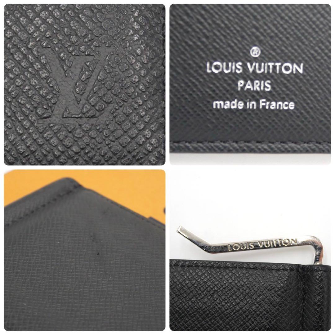 ルイヴィトン マネークリップ パンス ブラック 二つ折り財布 メンズ ビジネス