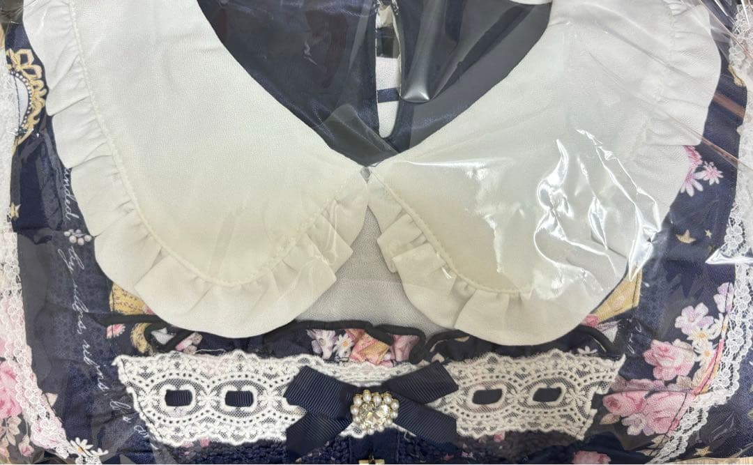 新品未使用タグ付き LIZ LISAジュエリー柄　ネイビー　ワンピース