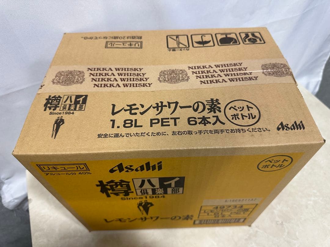 2) 格安！アサヒ「樽ハイ倶楽部レモンサワ一の素 1800ml」の6本セット