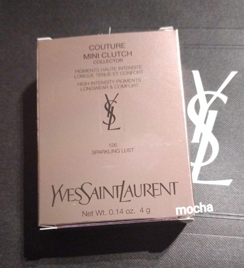 YSL イヴサンローランクチュールミニクラッチ 126 スパークリングラスト
