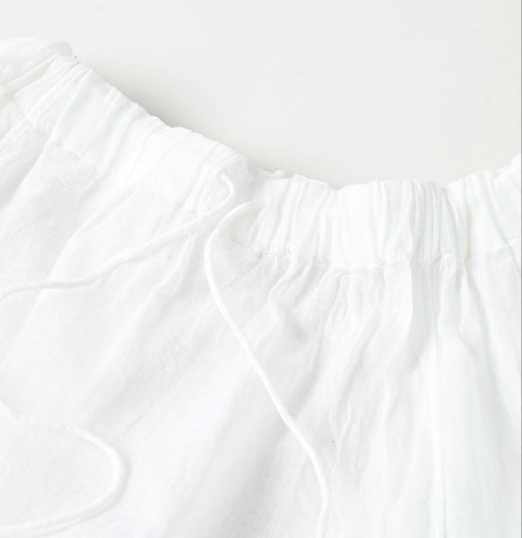 45Rpm ガーゼのシャーリングチュニックブラウス