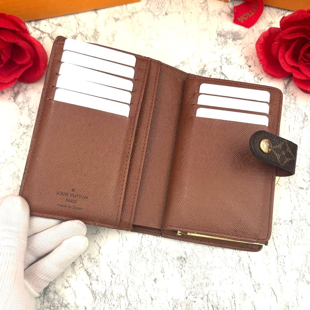 【新型モデル】 ルイヴィトン モノグラム ヴィエノワ がま口 折り財布