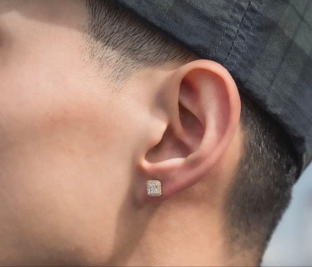 avalanche 10K イエローゴールド ピアス 6.8mm