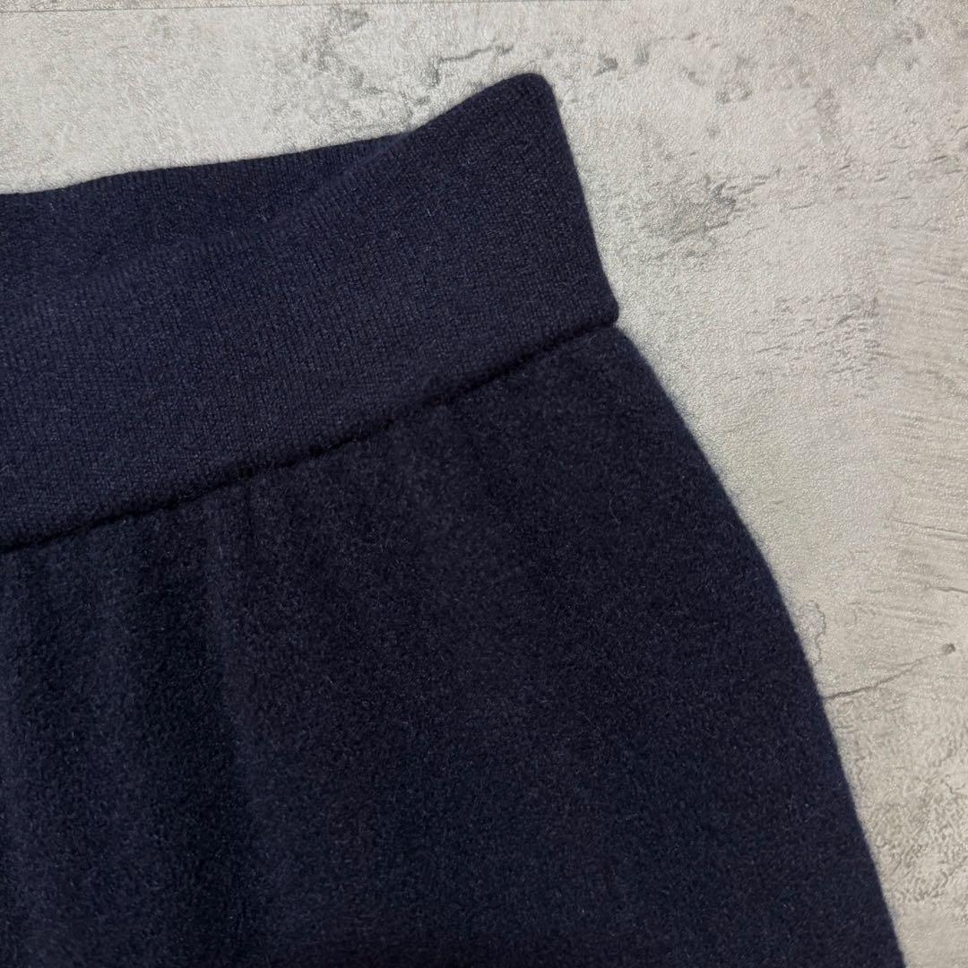 LUYUAN ROSE カシミヤ 100% ワイドパンツ