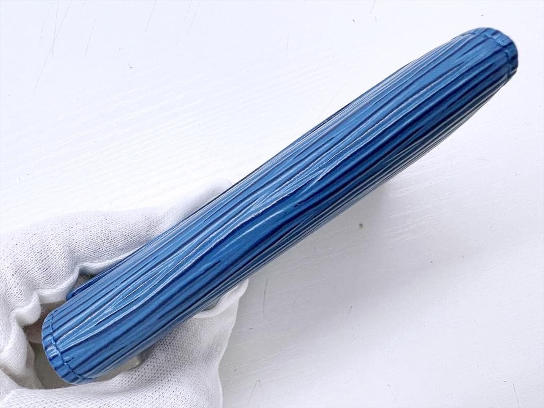 美品　ルイヴィトン　エピ　ミュルティクレ6　キーケース トレドブルー
