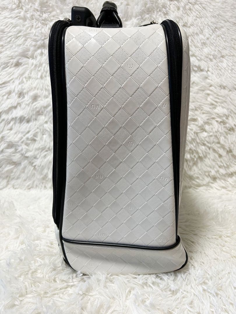 【美品】MU SPORTS キャリーケース シンプル ホワイト ミエコ ウエサコ