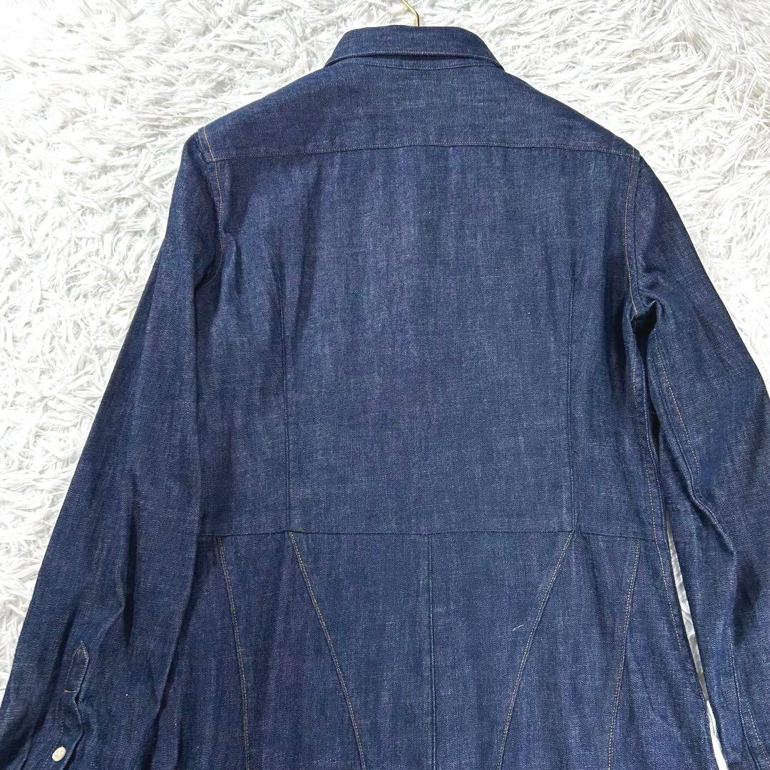 未使用級　ポロラルフローレン　デニム　ロングワンピース　10 大きいサイズ　紺