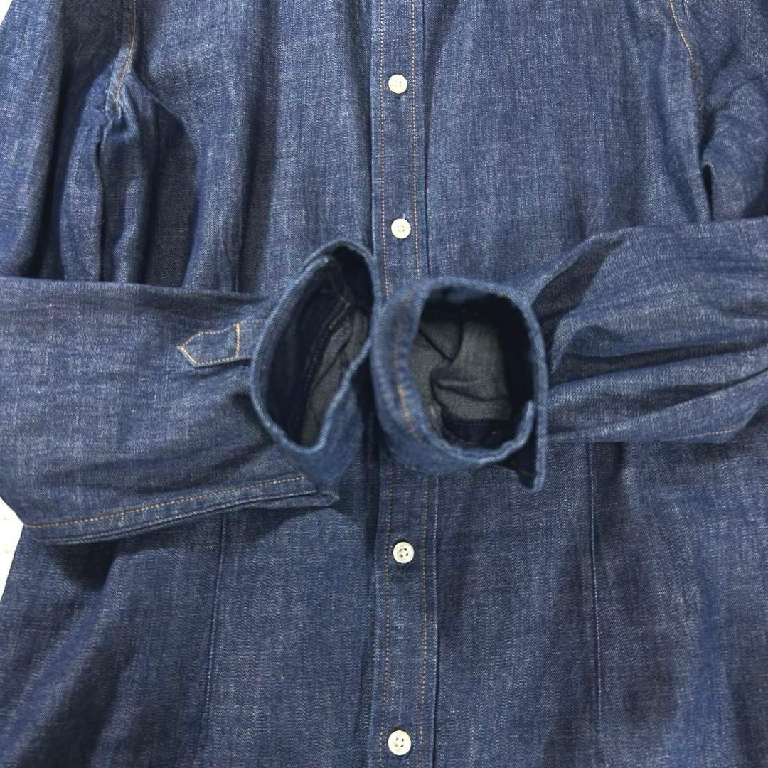未使用級　ポロラルフローレン　デニム　ロングワンピース　10 大きいサイズ　紺