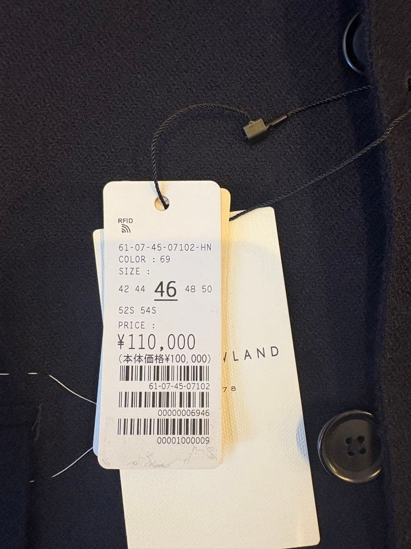 ネイビージャケットトゥモローランド　TOMORROWLANDゼニアZegna