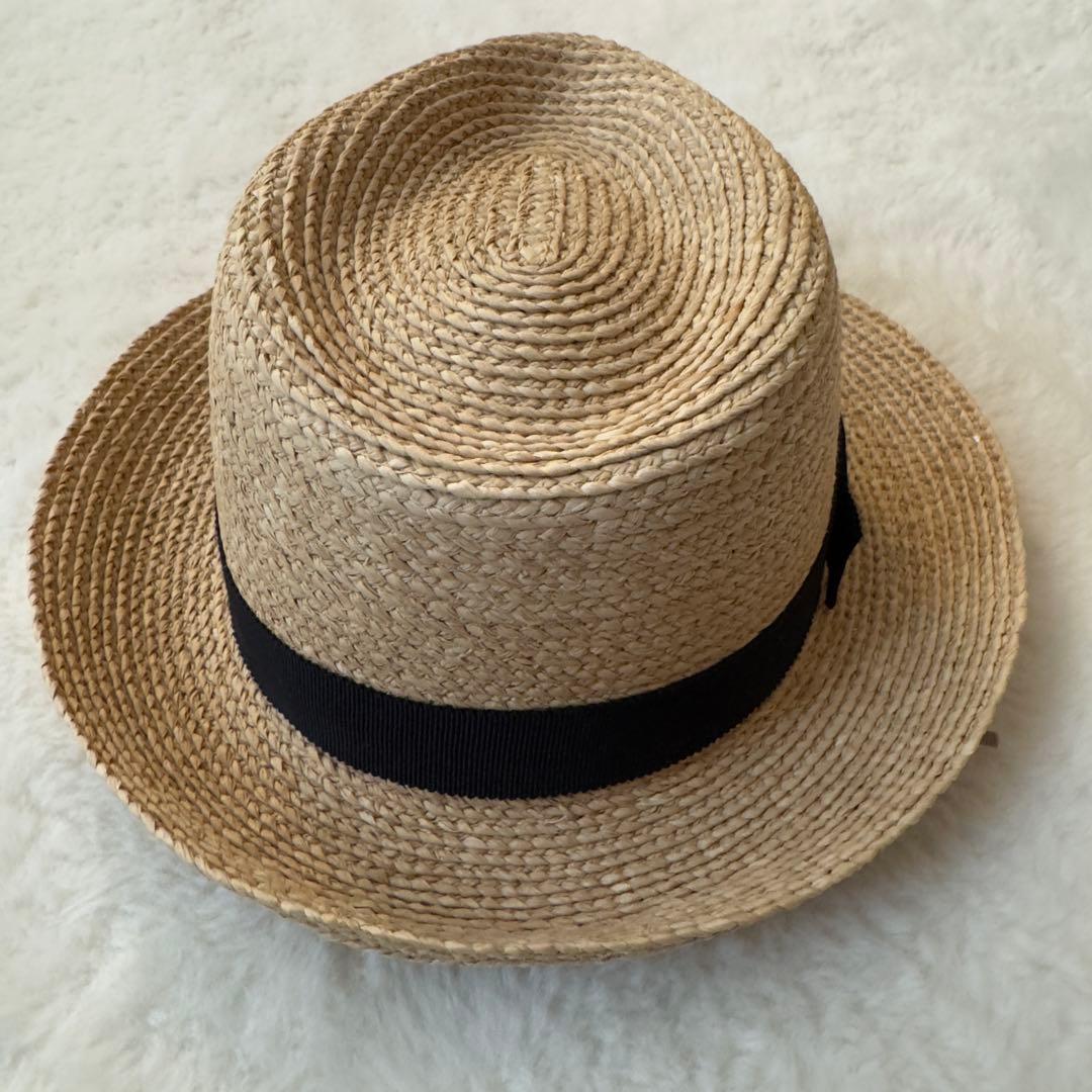 美品　ヘレンカミンスキー　Avara アヴァラ　中折れ　ラフィア　ハット