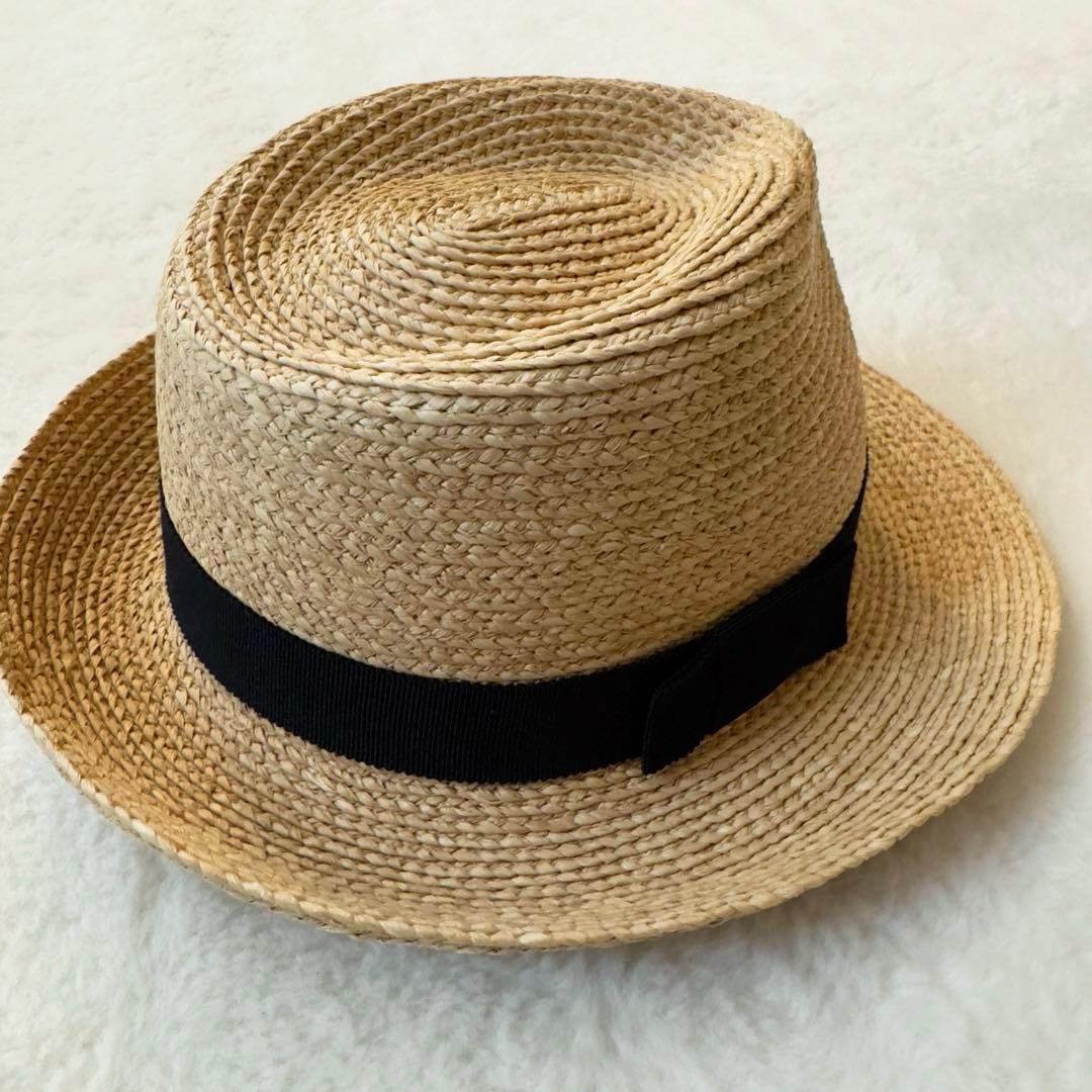美品　ヘレンカミンスキー　Avara アヴァラ　中折れ　ラフィア　ハット