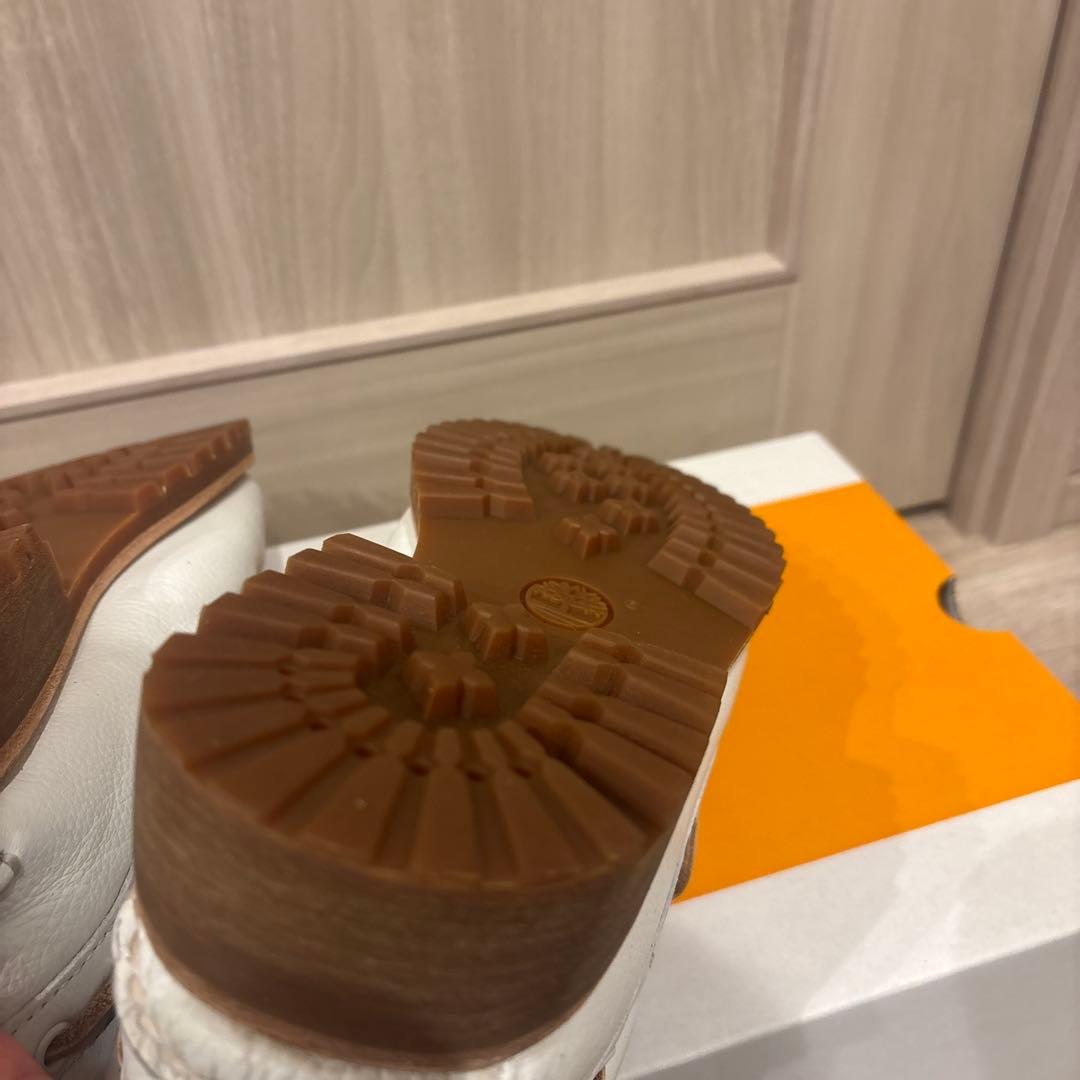 Timberland ホワイトモカシン　3EYE