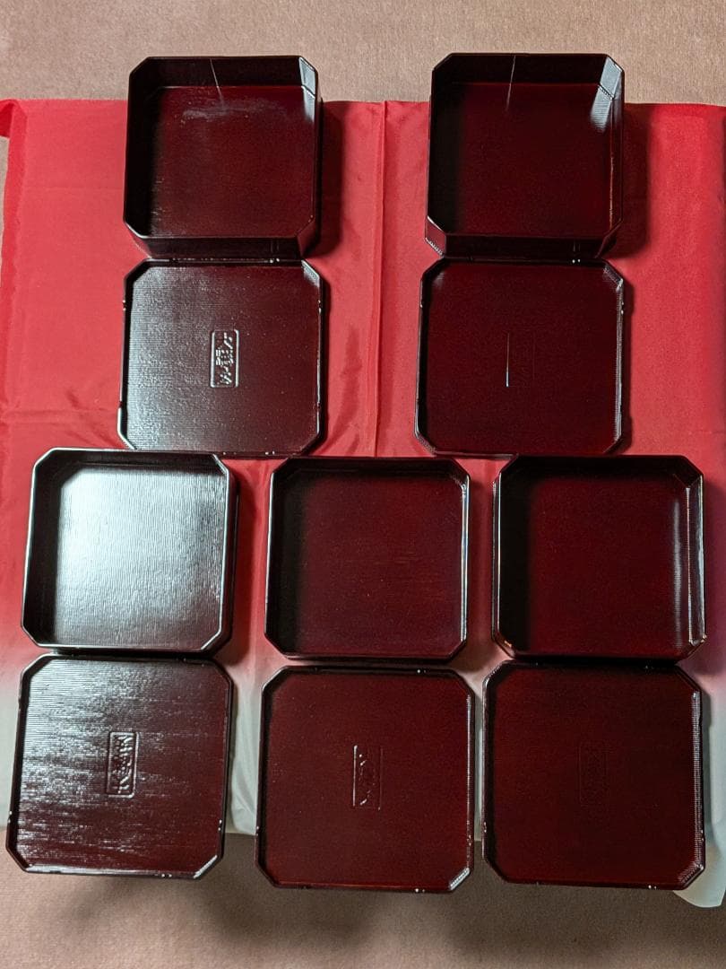 飛騨春慶塗　大徳寺　弁当箱　５客