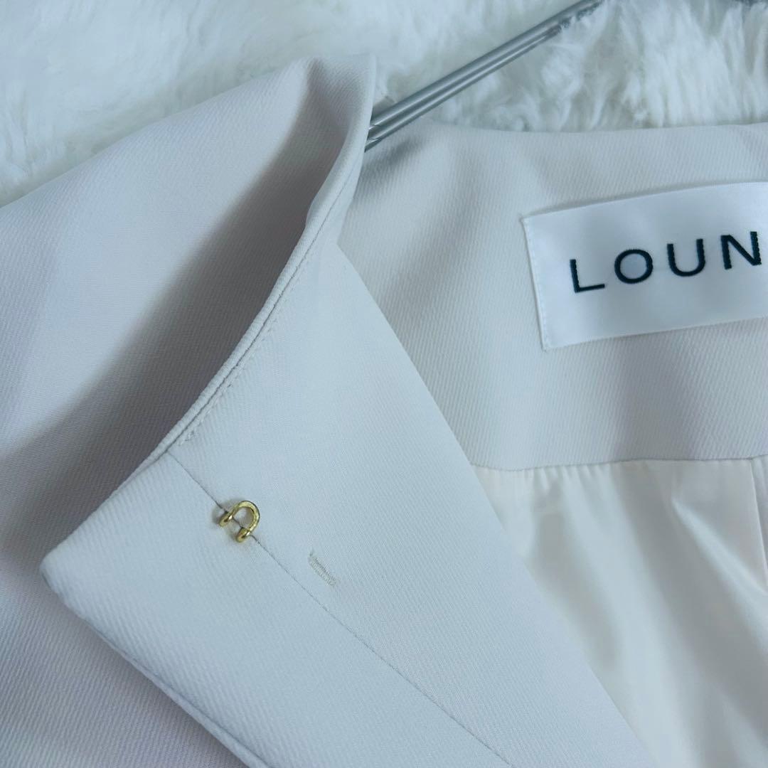 未使用級✨LOUNIE ルーニィ　ノーカラーコート　　38 ウォッシャブル