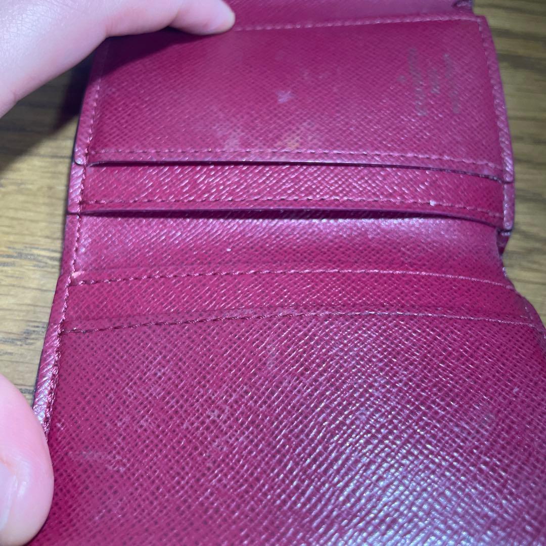 ルイヴィトン ポルトフォイユ ゾエ M62932 フューシャ 三つ折り財布