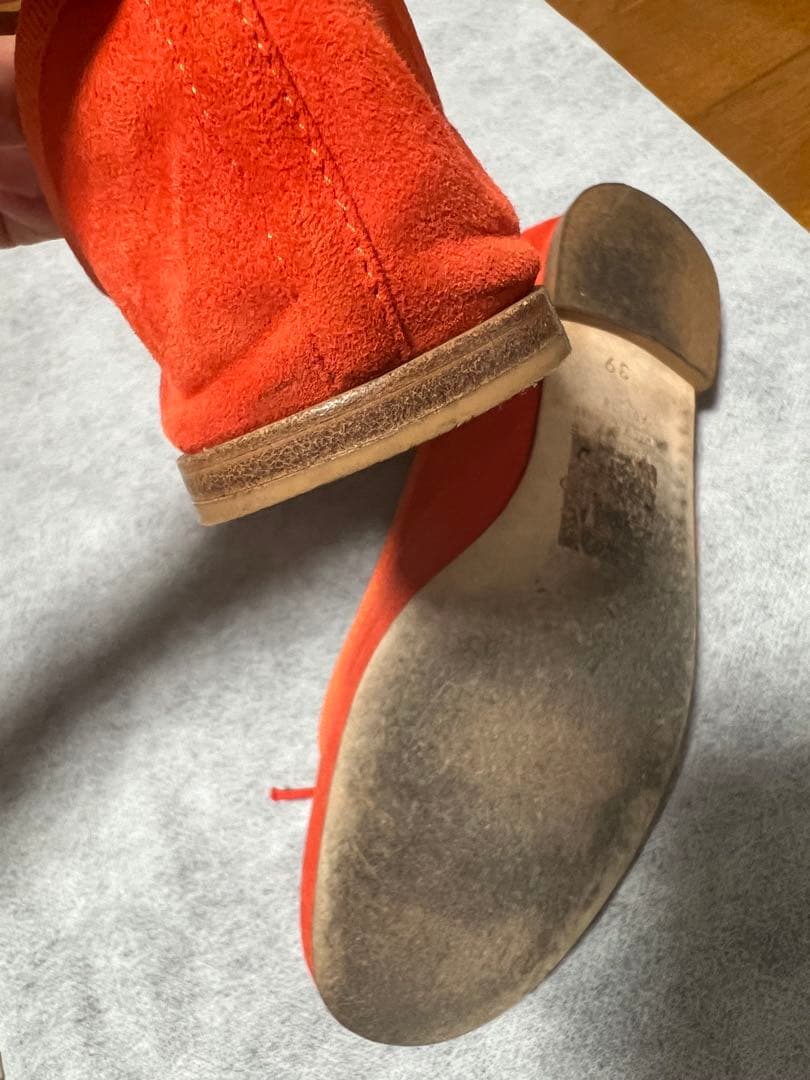 Repetto オレンジ フラットシューズ