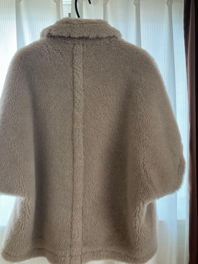 【正規品】MaxMaraテディベアケープサンドベージュ