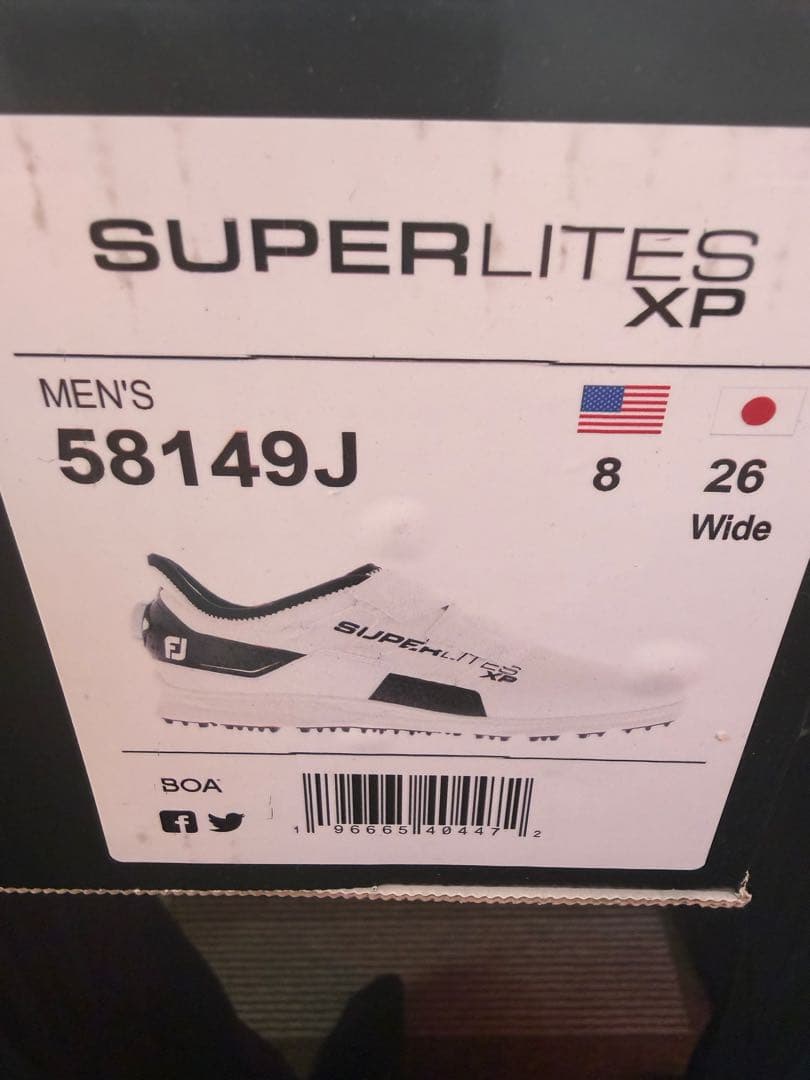 フットジョイ　スパイク　SUPERLITES XP ゴルフシューズ 26cm