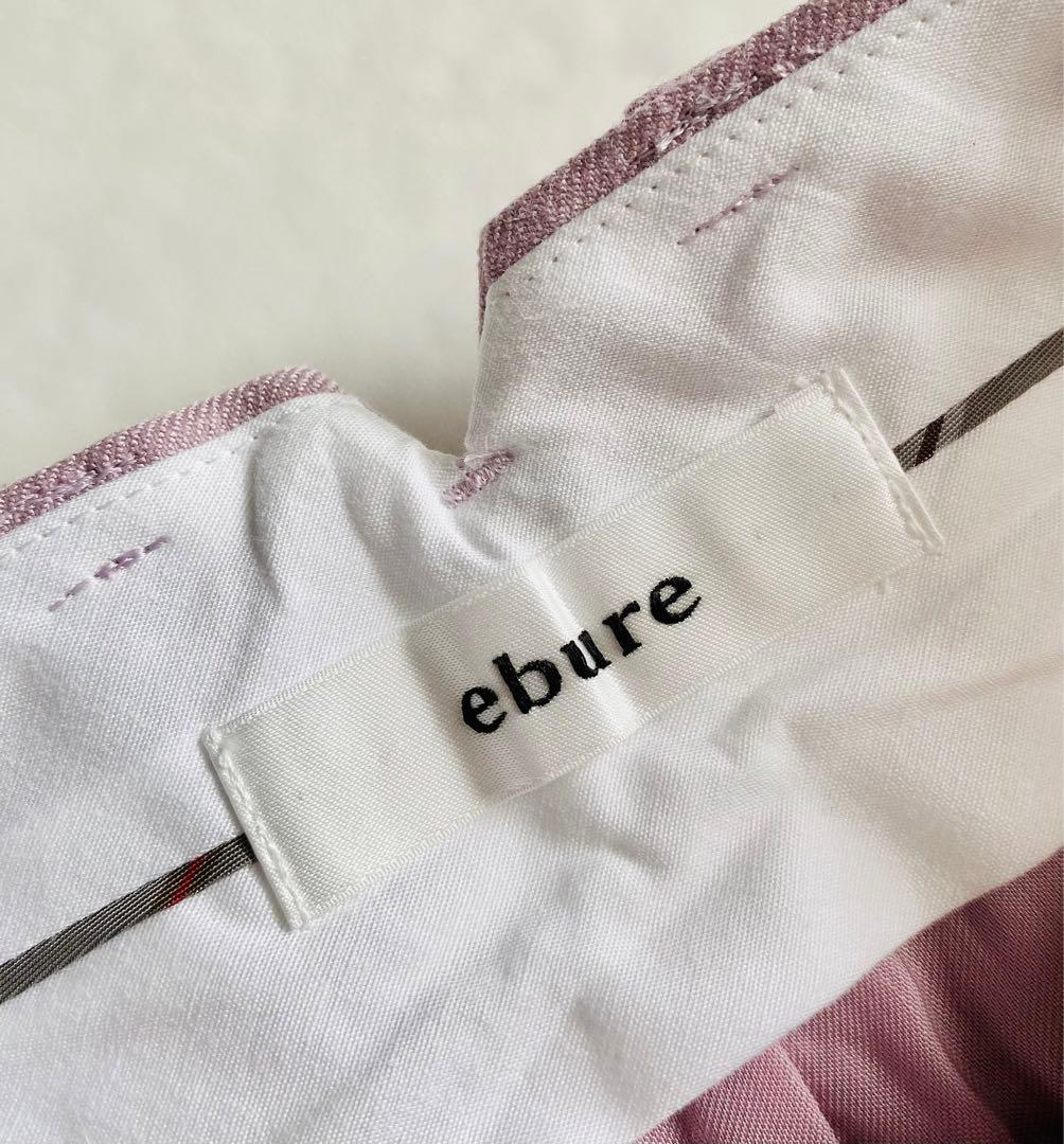 ebure ウール タック テーパード パンツ スラックス 日本製