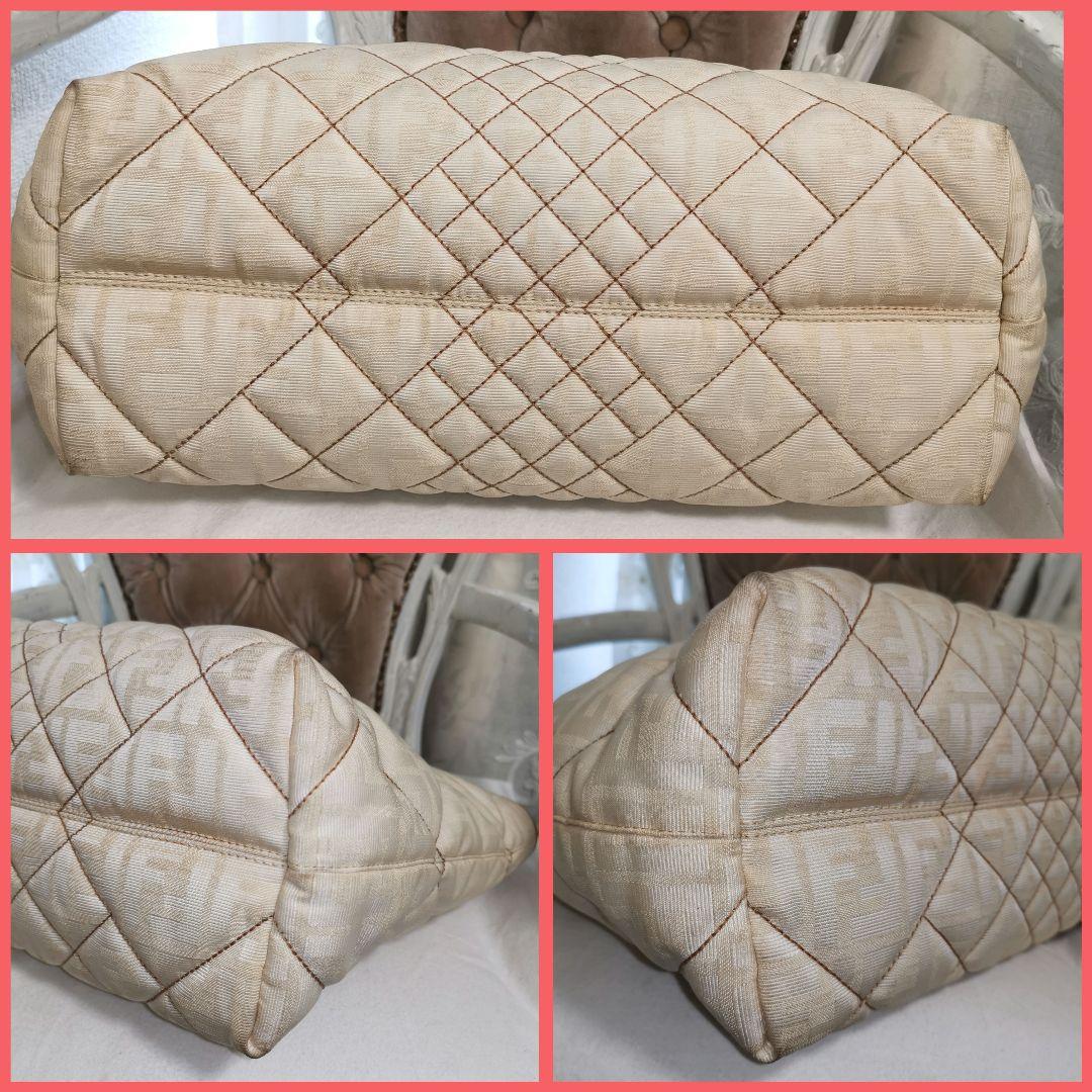 【良品】フェンディFENDIズッカ総柄チェーン肩掛けトートバッグ 鑑定済！