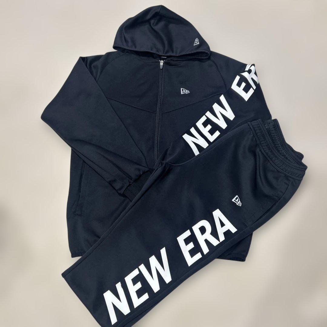 【希少】ニューエラ パーカー セットアップ ビッグロゴ ジャージ NEW ERA