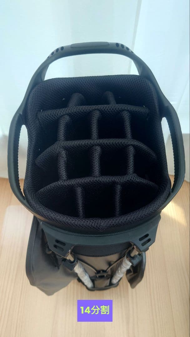 BENNINGTON ZONE キャディバッグ グレー/レッド14分割