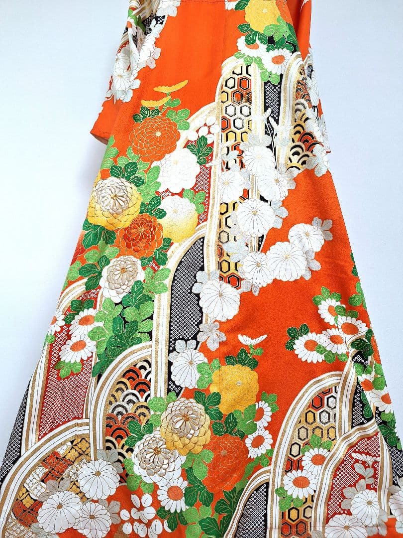 着物リメイクワンピース3636