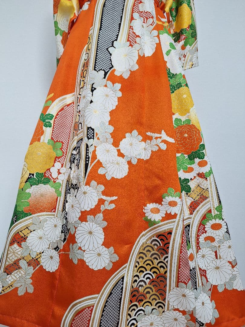 着物リメイクワンピース3636