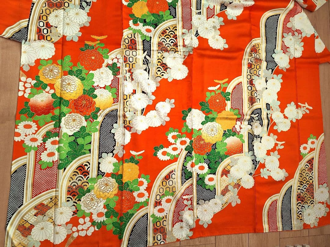 着物リメイクワンピース3636