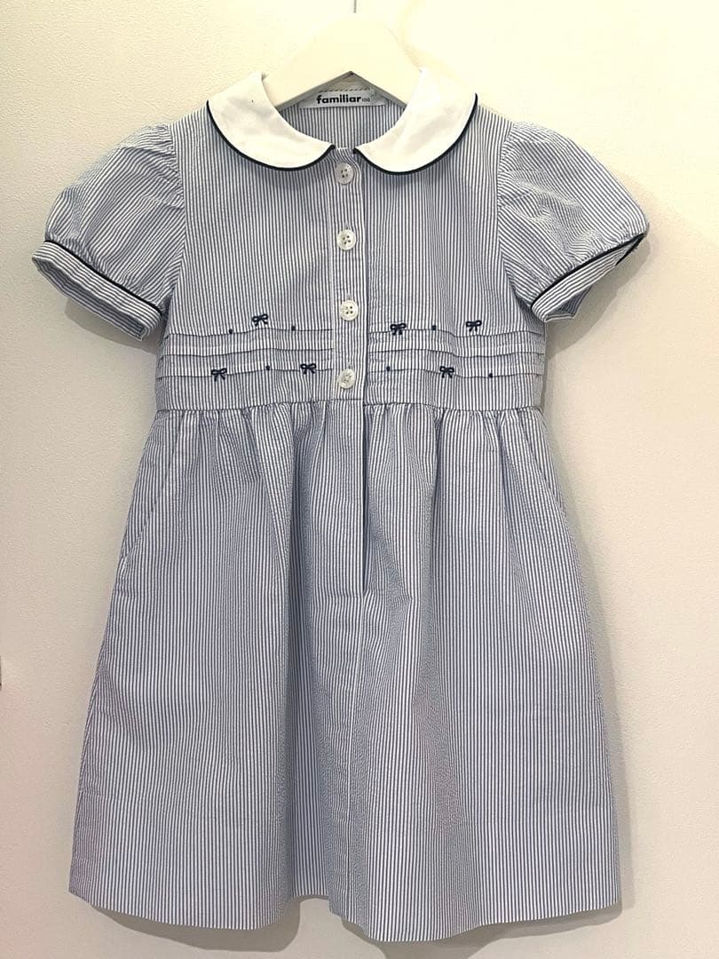 familiar 受験 夏服 ワンピース 100 学校訪問