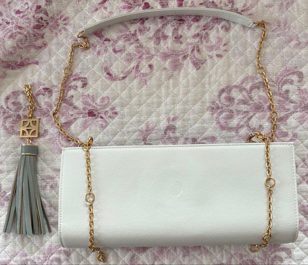 FUMIKODA フミコダ　クラッチバッグ　バッグ部分　タッセル　チャーム付き