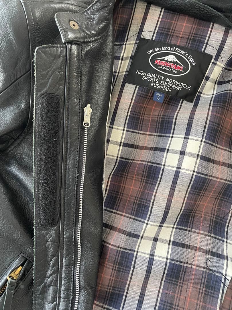 クシタニ　K0675 スタンドカラージャケット　Wファスナー改　Lサイズ　美品