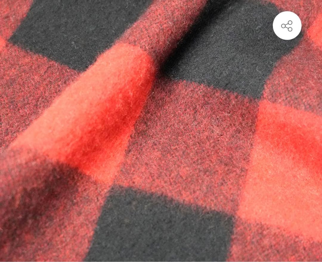 T*K様 未使用美品　Joshua Ellis 赤×黒のカシミアチェックマフラー